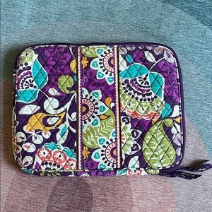 Vera Bradley Boho Paisley Quilted Lap Top Case